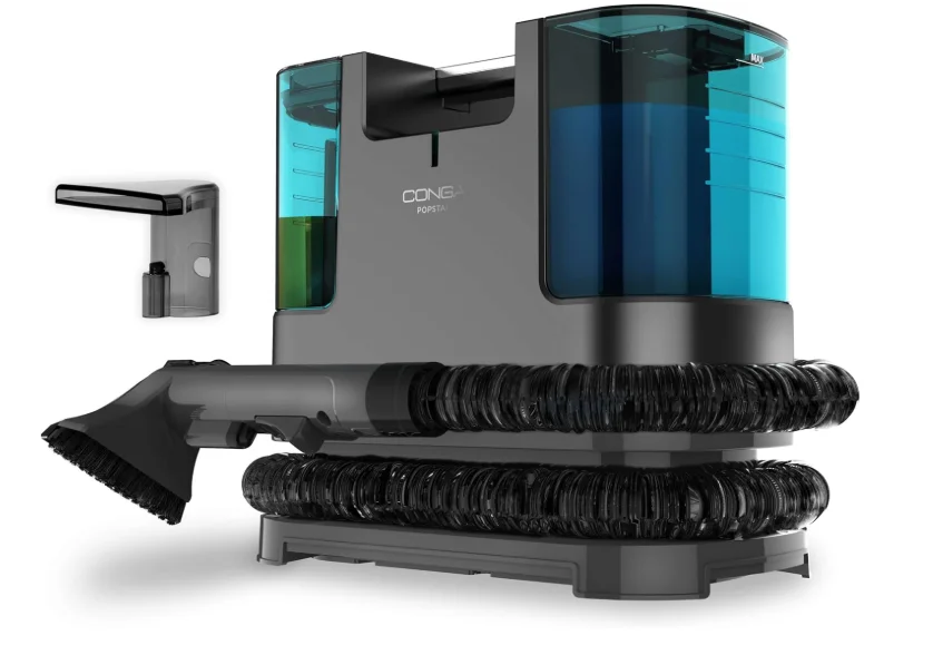 Cecotec Aspirador de Tapicerías Conga Popstar 3000 CarpetClean. 400 W, 2 Depósitos -1 de Agua Limpia y 1 de Sucia-, Pulverizador de Agua, Radio de acción 6 m, Longitud de la Manguera 1,2 m